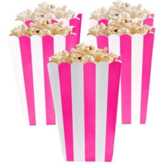 Randiga Popcornbägare Rosa