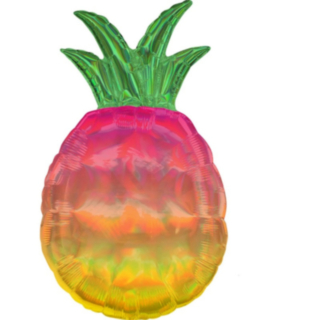 Folieballong Holografisk Ananas