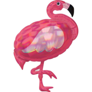 Holografisk Flamingo Folieballong