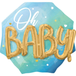 Oh Baby Folieballong Blå