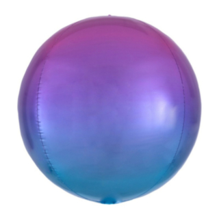 Orbz Folieballong Ombre Lila/Blå