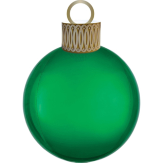 Julgranskula Folieballong Grön