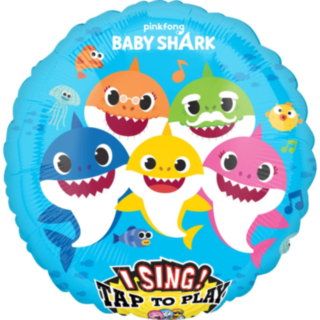 Baby Shark® Sjungande Folieballong