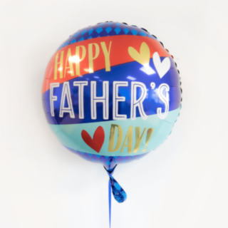 Rund Happy Fathers Day Folieballong