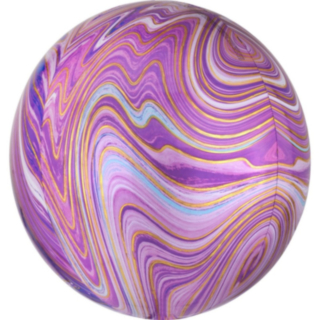 Ballong Orbz Marmorlila