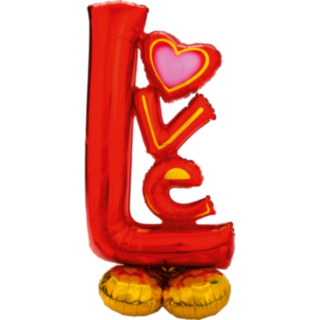 Love Mega Folieballong Röd