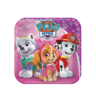 Fyrkantiga Paw Patrol Tallrikar