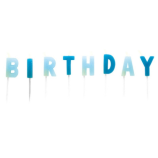 Birthday Tårtljus Blå