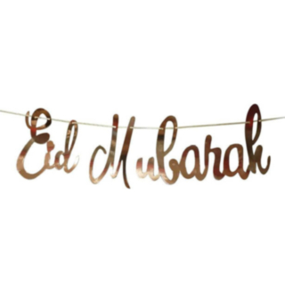 Eid Mubarak Girlang Roséguld