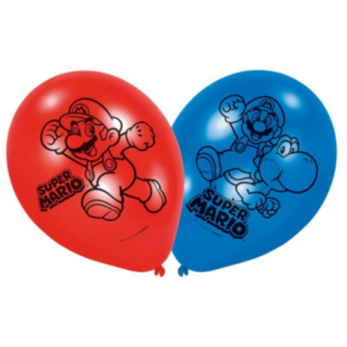 Super Mario® Ballonger Röd/Blå