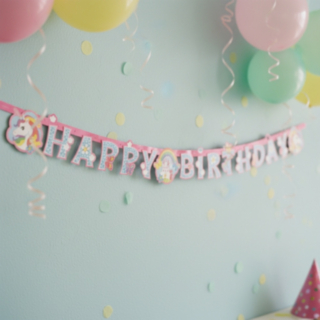 Enhörning Happy Birthday Girlang