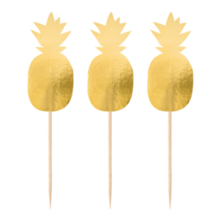 Ananas Matpinnar Guld