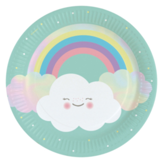 Rainbow And Cloud Tallrikar