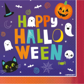 Happy Halloween Servetter Lila