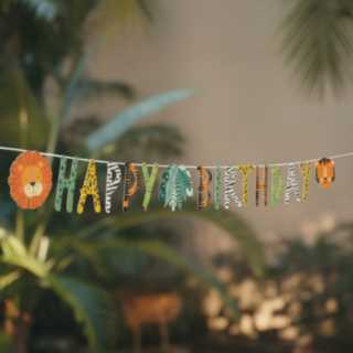 Jungle Happy Birthday Girlang