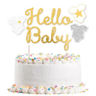 Tårtdekoration Hello Baby