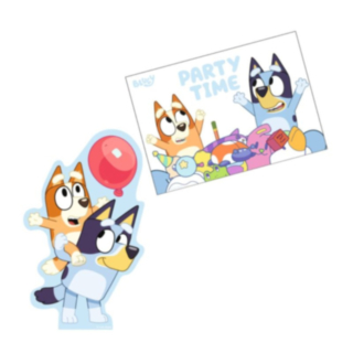 Bluey® Inbjudningskort & Kuvert