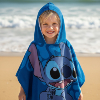 Stitch® Handduksponcho Blå