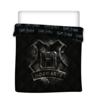Harry Potter® Hogwarts Kingsize Påslakan Svart