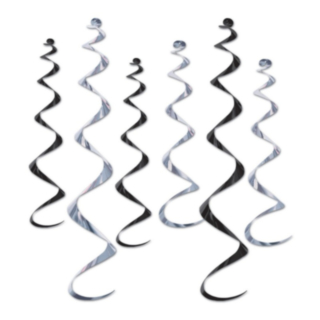 Hollywood Swirls Svart/Silver