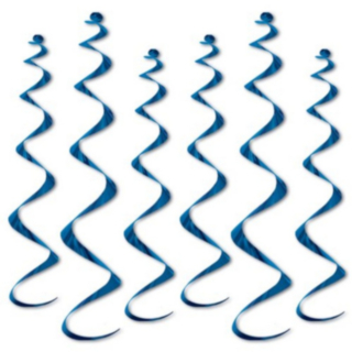 Metalliska Swirls Blå
