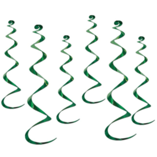 Metalliska Swirls Grön
