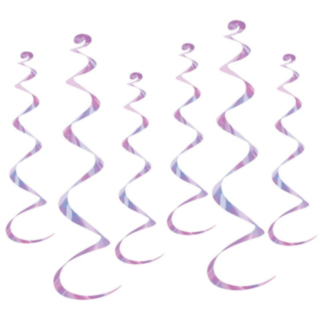 Metalliska Swirls Iriserande