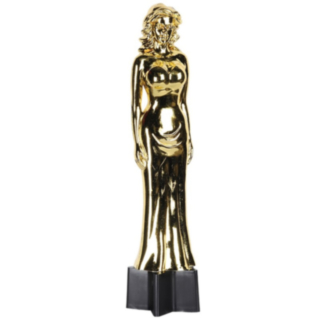 Hollywood Dam Statyett Guld
