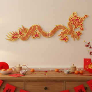 Asiatisk Drake Dekoration