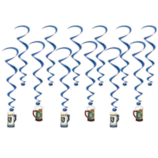 Oktoberfest Swirls Blå