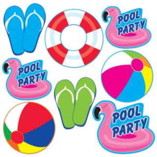Pool Party Dekorationer