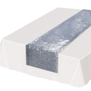 Paljett Bordslöpare Silver