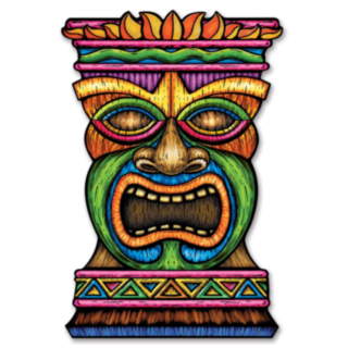 Stor Tiki Pappfigur