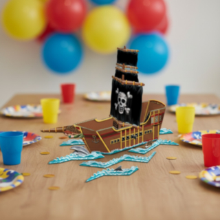 Piratskepp Bordsdekoration