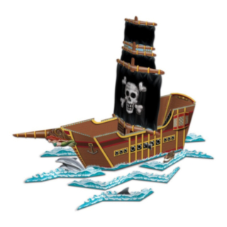 Piratskepp Bordsdekoration