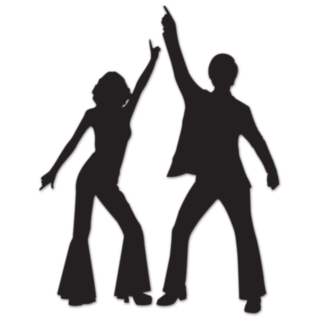 Disco Silhuettdekorationer
