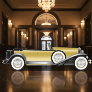 20-tal Roadster Gangsterbil Dekoration