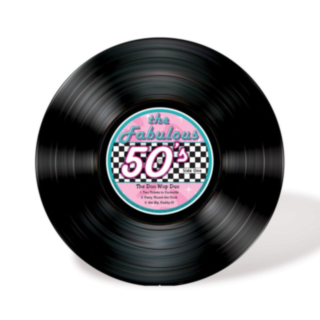 50-tal Vinylskiva Dekoration