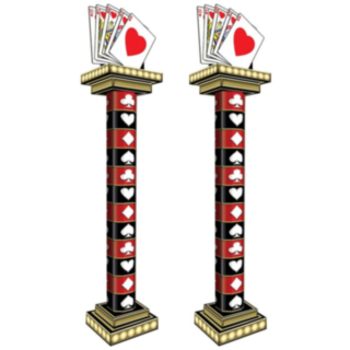 Casino Royal Flush Pelare Dekorationer