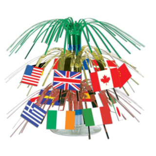 Internationella Flaggor Bordsdekoration