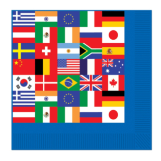 Internationella Flaggor Servetter