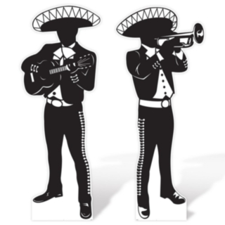 Fiesta Mariachi Siluett Dekorationer