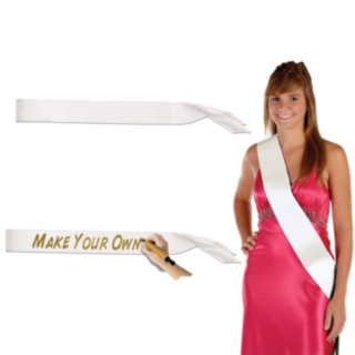 Vitt DIY Satinband