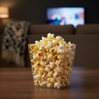 Popcornbägare Transparent