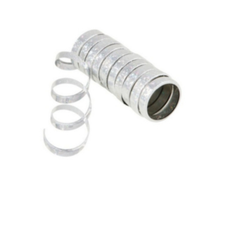 Metalliska Serpentiner Silver
