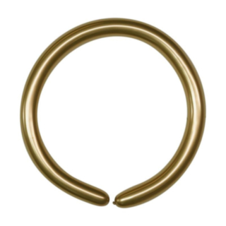 Premium Figurballonger Chrome Guld