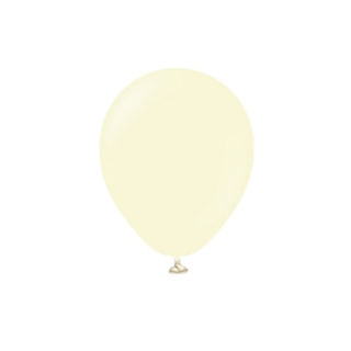 Premium Latexballonger Pale Yellow 13 cm