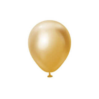Premium Mini Latexballonger Chrome Guld