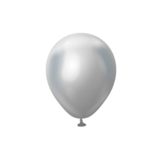 Premium Mini Latexballonger Chrome Silver