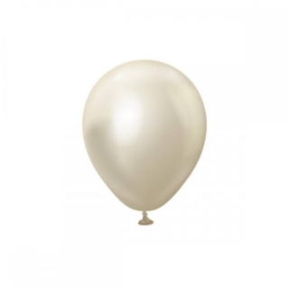 Premium Mini Latexballonger Chrome White Gold